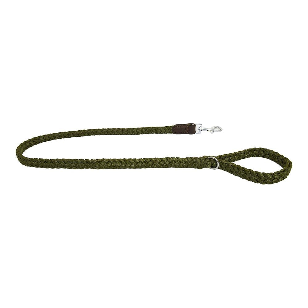 **EARTHBOUND Soft Braided Nylon & Leather Dog Collar - Adjustable, Durable Pet Collar for Small, Medium & Large Dogs - Perfect for Walking, Training & Outdoor Adventures**