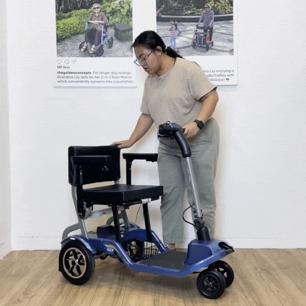 Falcon F2 Folding Mobility Scooter for Adults - Lightweight Electric Scooter with Long Battery Life - Perfect for Travel, Shopping & Outdoor Adventures