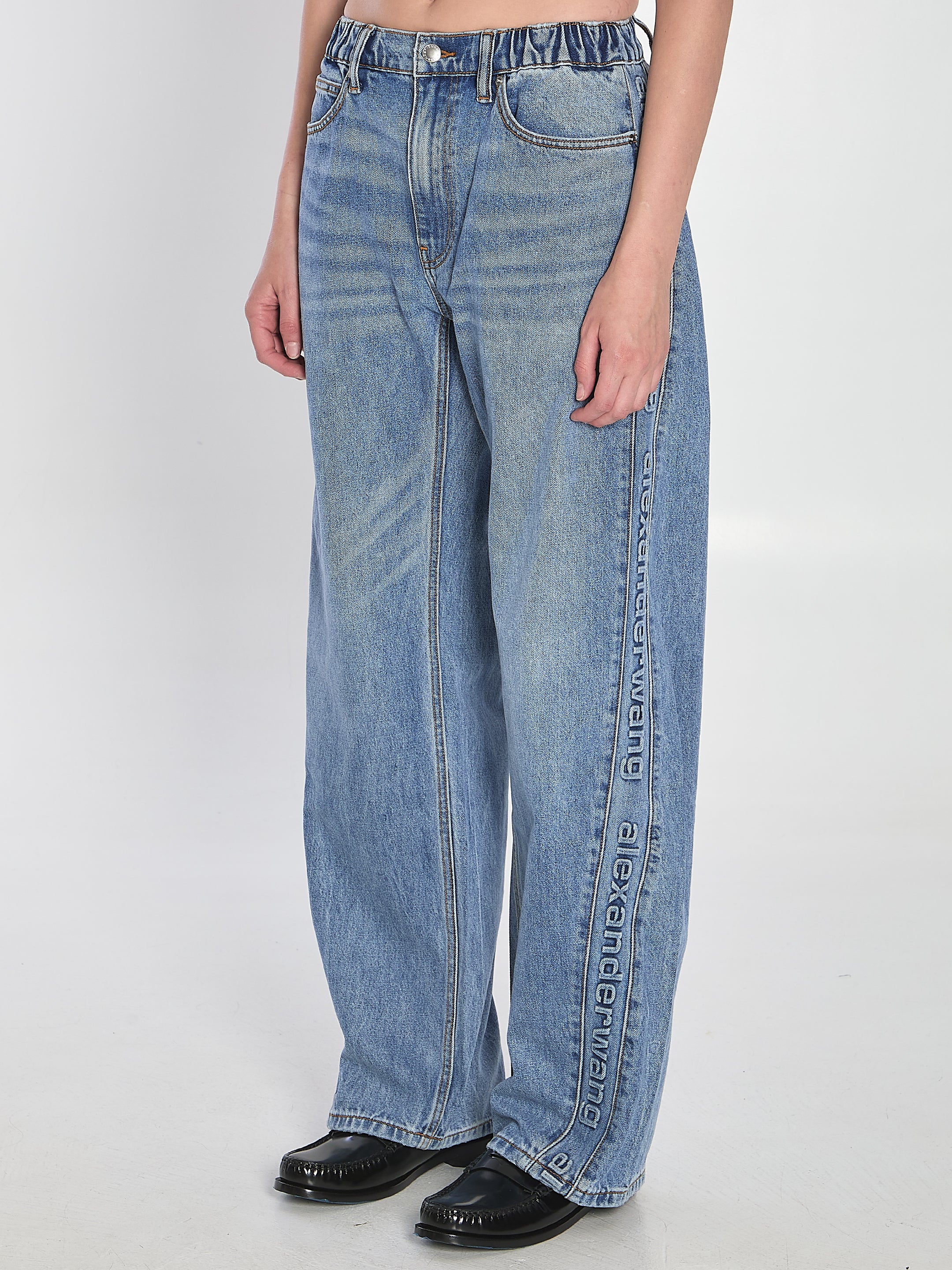 Alexander Wang Balloon Fit Joggers - Women's High Waisted Sweatpants for Lounge & Streetwear | Comfortable Casual Athleisure Pants for Yoga, Running & Everyday Wear