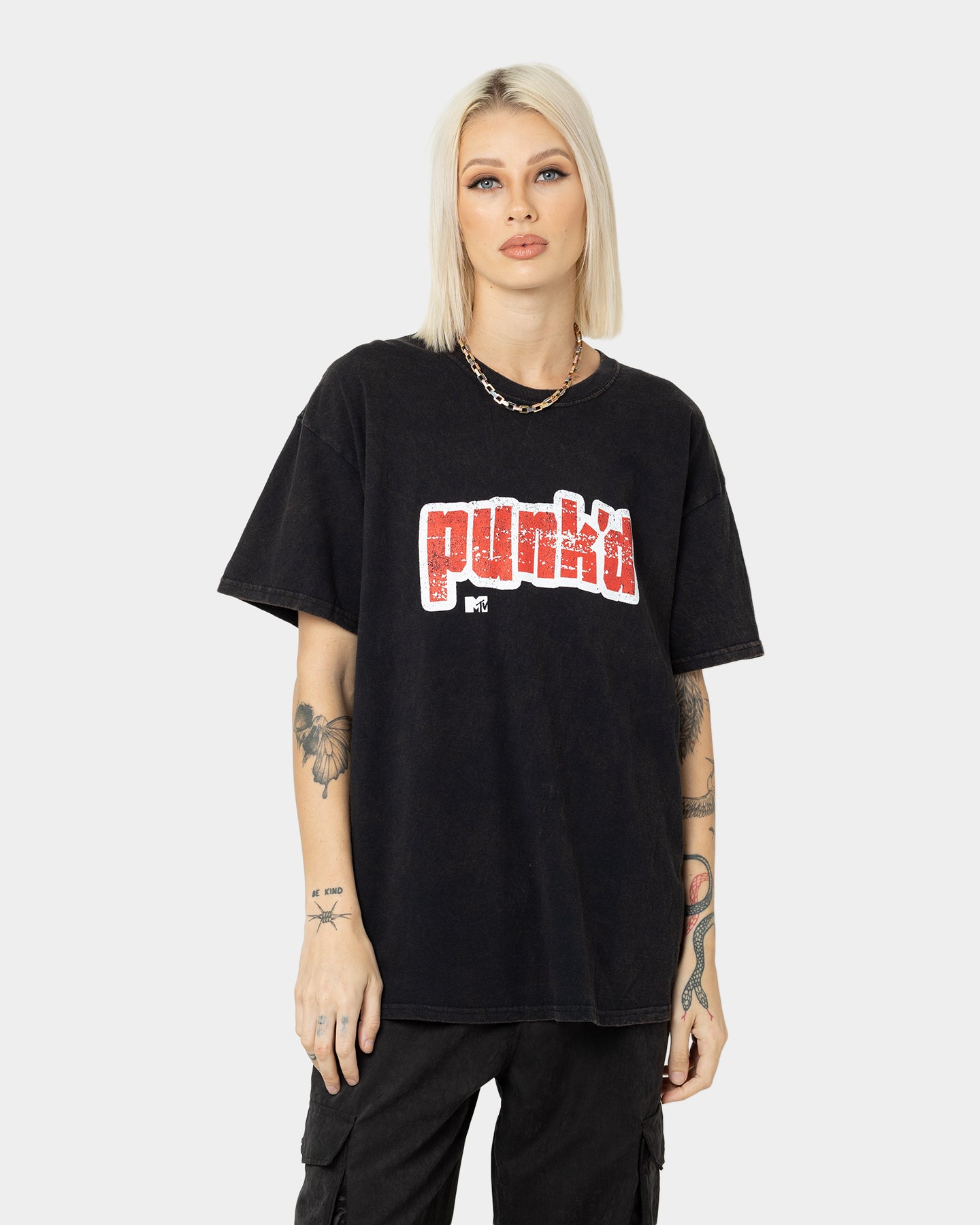 Vintage MTV Punk'd Graphic T-Shirt - Black Distressed Wash - Retro 90s TV Show Tee for Men & Women - Perfect for Casual Wear, Concerts, and Throwback Outfits