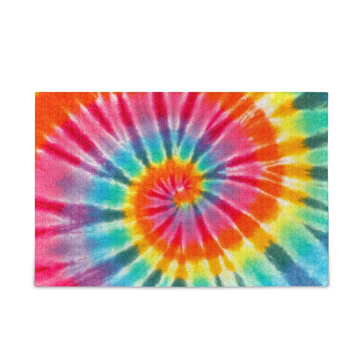 ALAZA 1000 Piece Tie Dye Jigsaw Puzzle for Adults - Buffalo Games - Perfect for Family Game Night, Stress Relief & Home Decor