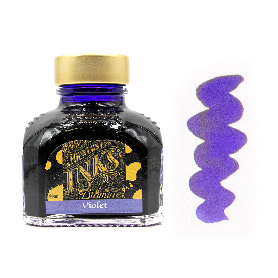 Diamine Fountain Pen Ink 80ml Bottle - Premium Writing Ink for Calligraphy, Journaling & Lettering - Vibrant Colors & Smooth Flow - Perfect for Fountain Pens, Dip Pens & Art Projects
