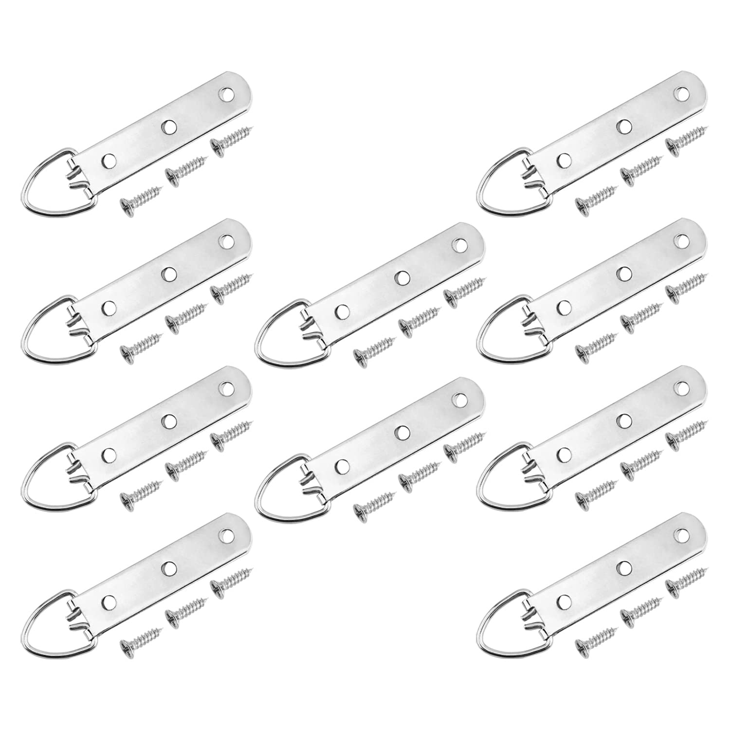 Silver Picture Frame Hangers 20PCS - Home Decor Photo Hanging Kit for Walls