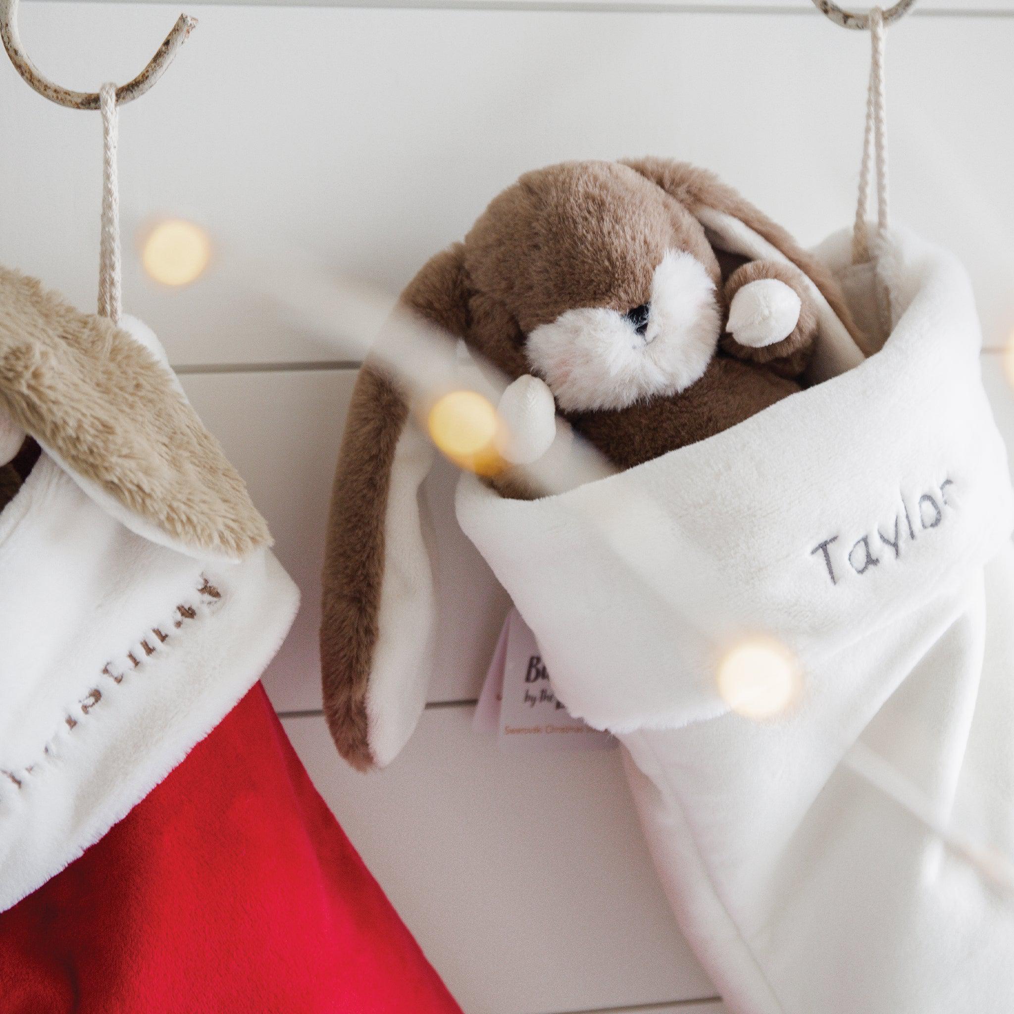 Bunnies By The Bay Christmas Stocking - Holiday Gift Stocking for Kids, Baby & Toddlers - Perfect for Christmas Decorations & Holiday Gifts