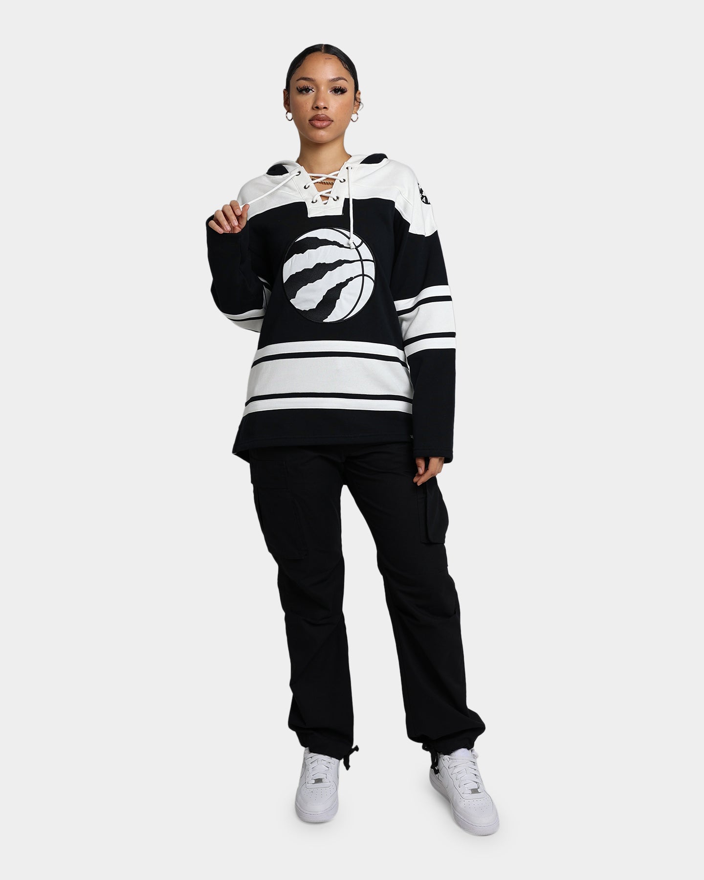47 Brand Toronto Raptors Superior Lacer Hoodie - Men's NBA Basketball Pullover Sweatshirt (Jet Black) - Perfect for Game Day, Streetwear & Casual Outfits
