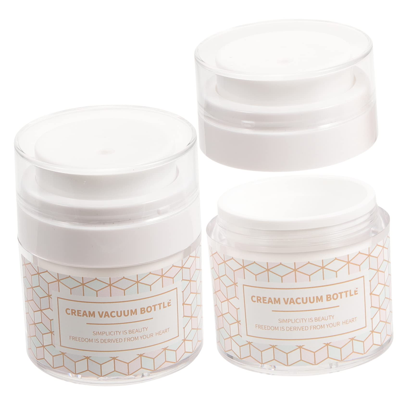 FRCOLOR 2-Pack Travel Size Refillable Plastic Bottles for Toiletries - Leak-Proof Lotion Containers & Powder Dispensers - Perfect for Air Travel, Gym, and Camping Essentials