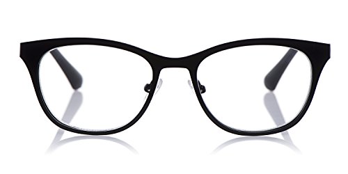Eyebobs Irregular Curves Women's Premium Reading Glasses - Fashion Cat-Eye Frames with +1.00 to +3.50 Magnification | Perfect for Reading, Office Work & Book Club Meetings