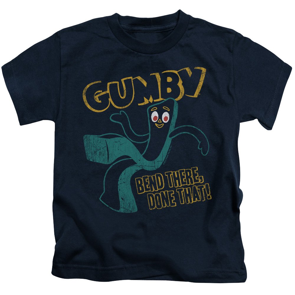Gumby Green Clay Character Bend There Little Boys T-Shirt - Soft Cotton Kids Tee for Playtime & Cartoon Lovers