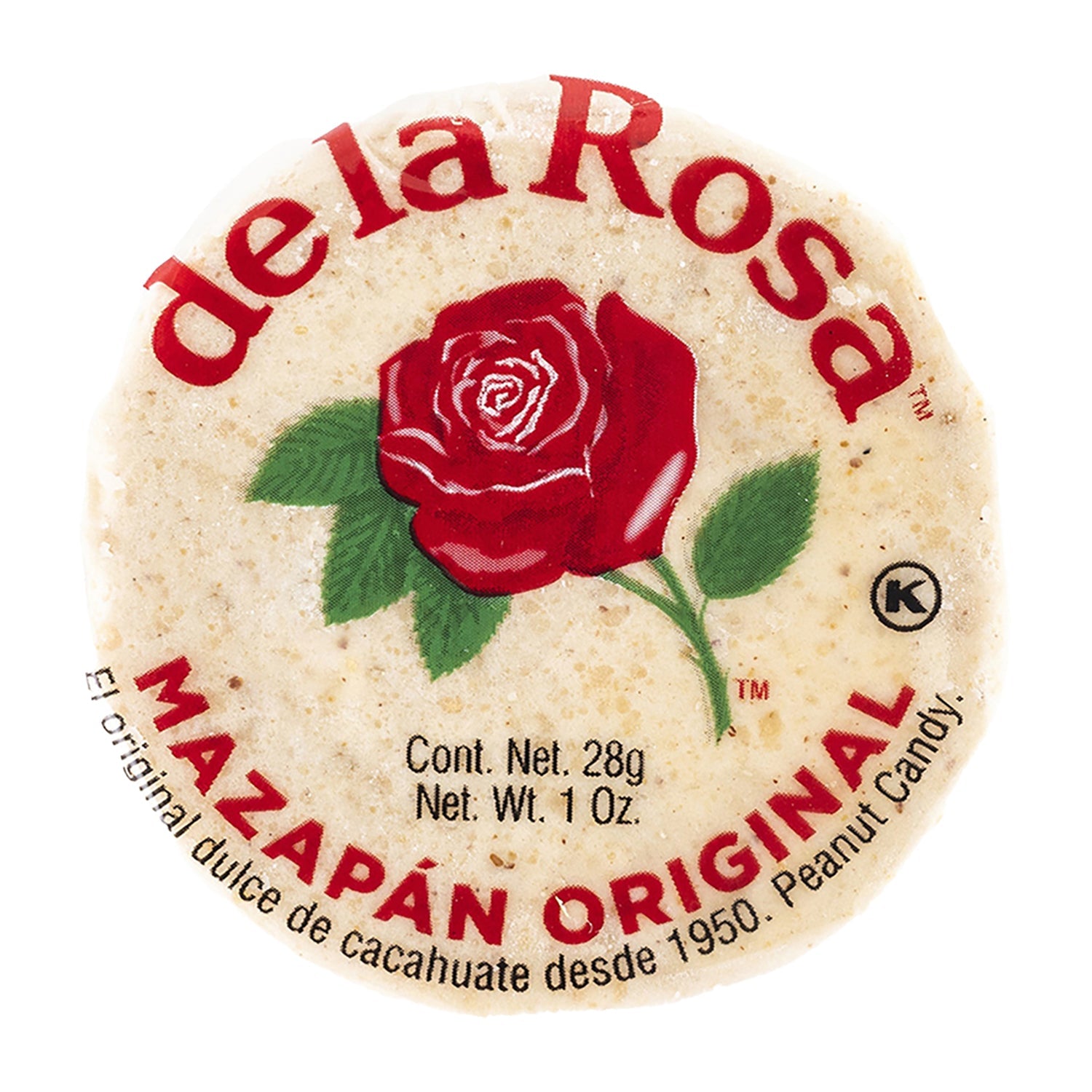 De La Rosa Mazapan Mexican Peanut Candy | 30 Count Box | Authentic Sweet Treat for Parties, Gifts & Snacking