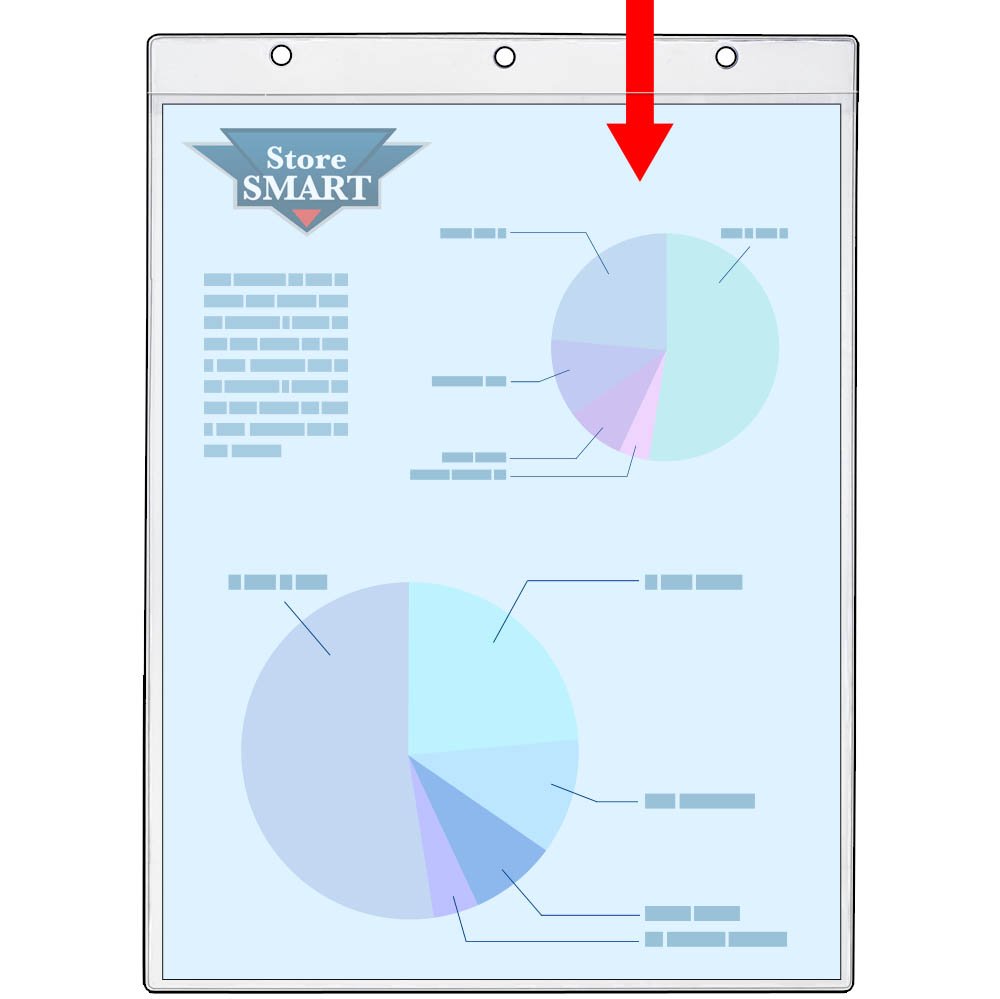StoreSMART® Flip Chart Easel Binder with 25 Vinyl Sheet Protectors - VH430KIT-1 | Portable Presentation Display for Office Meetings, Classroom Teaching & Business Training