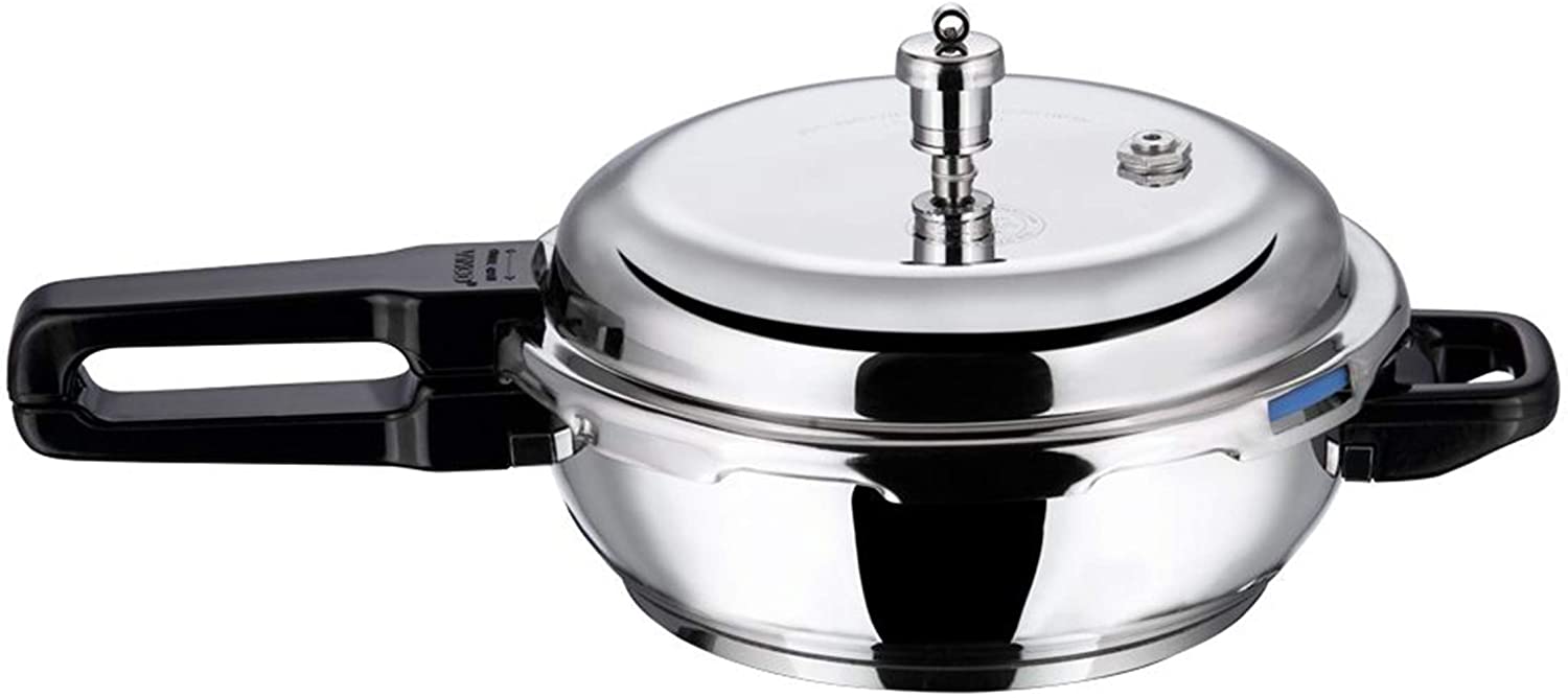 Vinod Senior Splendid Stainless Steel Sandwich Bottom Pressure Cooker 4.5 Liters - Perfect for Indian Cooking, Meal Prep & Large Family Dinners