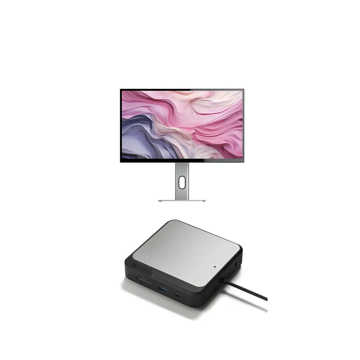 CLARITY 27 UHD 4K Monitor with Dual 4K Universal Docking Station (HDMI Edition) - Perfect for Home Office, Gaming & Video Editing