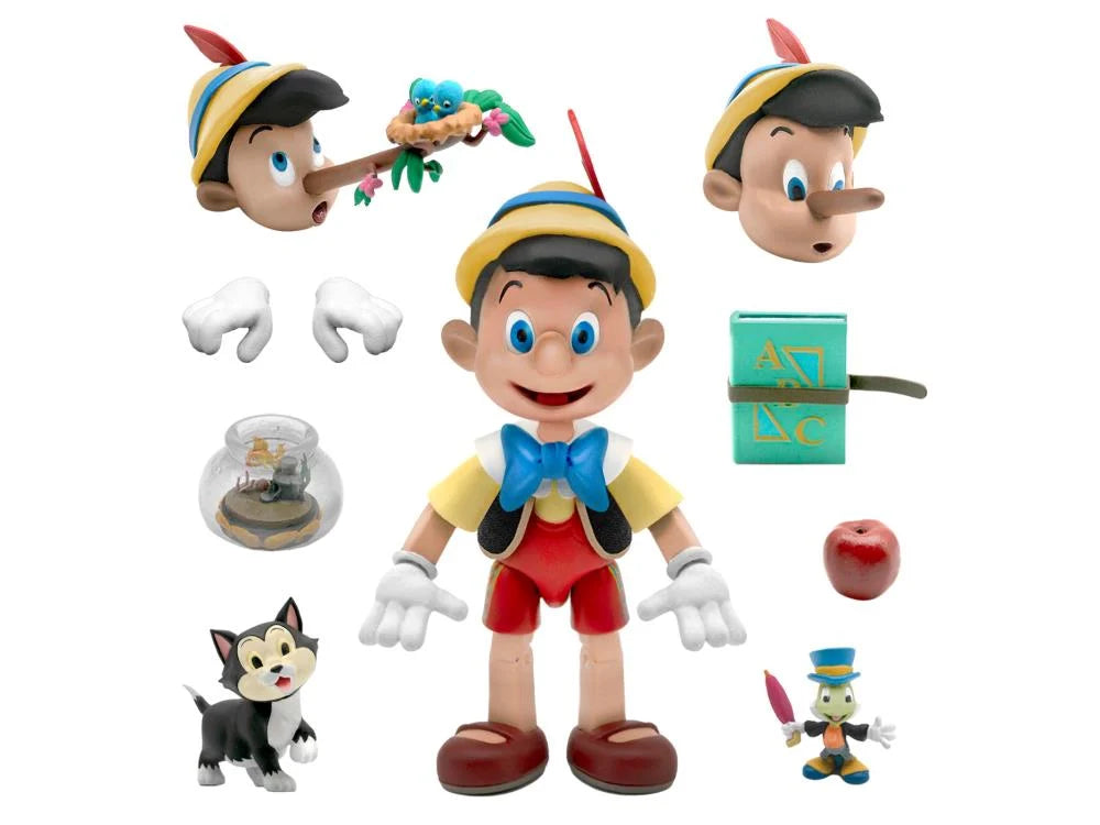 Pinocchio Disney ULTIMATES! Action Figure - Collectible Toy for Disney Fans & Movie Lovers - Perfect for Display, Gifts, and Disney Collections