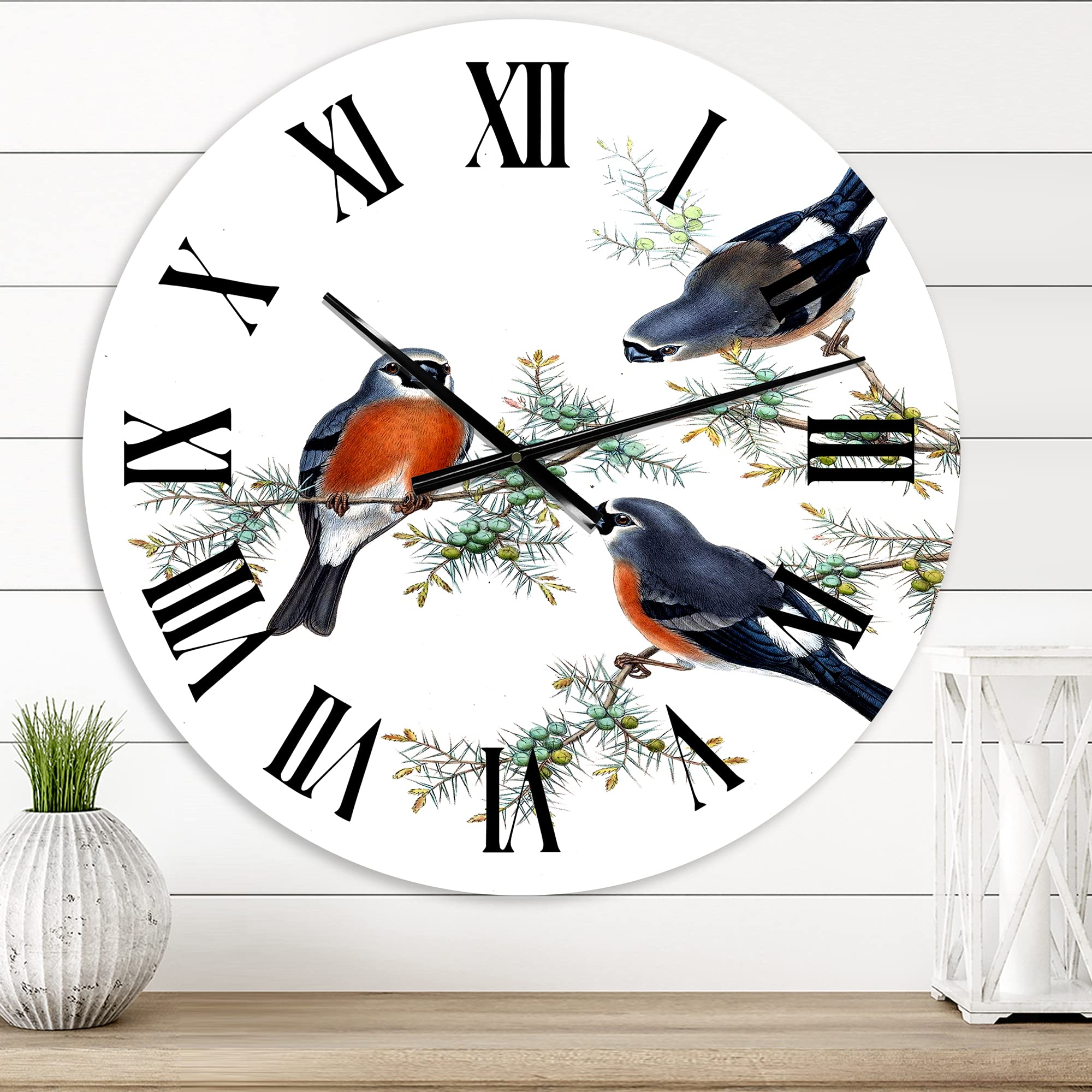 Farmhouse Wall Clock - Vintage Countryside Animals Landscape Design, Large Decorative Clock for Home, Kitchen, Living Room & Office Decor | Perfect for Rustic, Farmhouse & Country Style Interiors