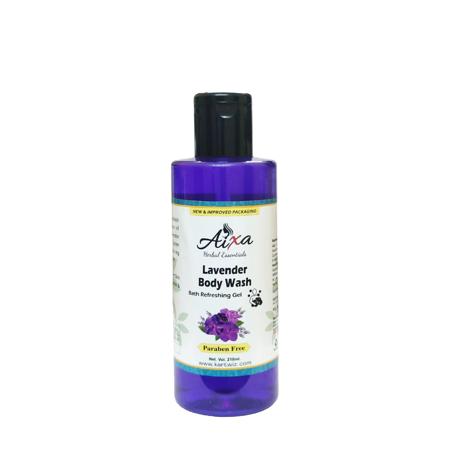 Herbigiri Herbal Lavender Body Wash & Shower Gel - 210ml (Pack of 2) - Moisturizing & Refreshing Bath Essential for Relaxation & Stress Relief - Perfect for Daily Use, Spa Days & Aromatherapy