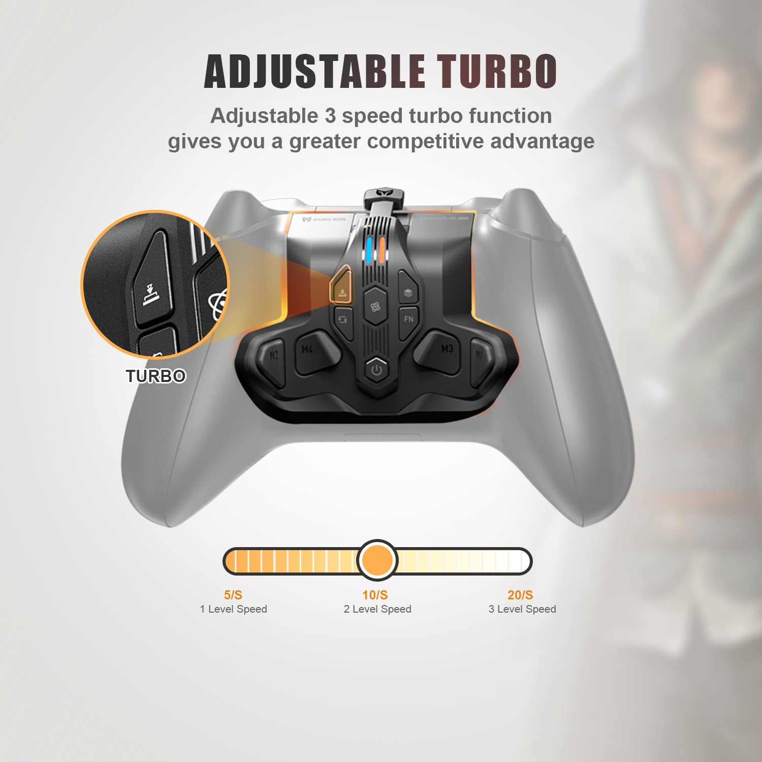 Xbox Series S/X Paddle Controller - 4 Paddles Compatible with Xbox Series S/X, Xbox One, Switch, PS4 & PC - Motion Control, Turbo Function, Memory Function & Audio Jack (Pro) - Perfect for Competitive Gaming & Esports