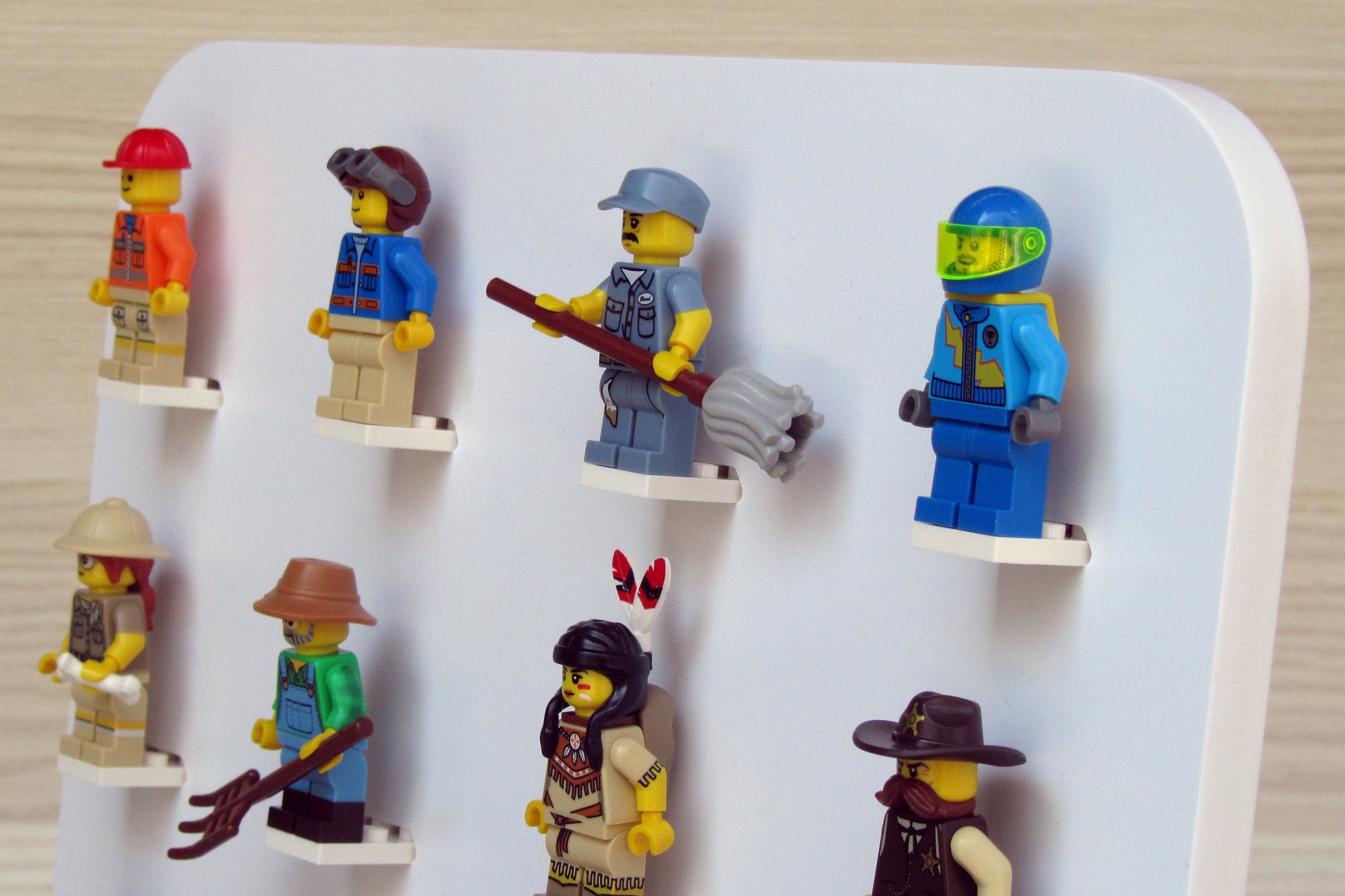 Premium Lego Minifigure Display Case - Clear Acrylic Showcase for Collectible Minifigs - Perfect for Home Decor, Office Display & Gift Giving