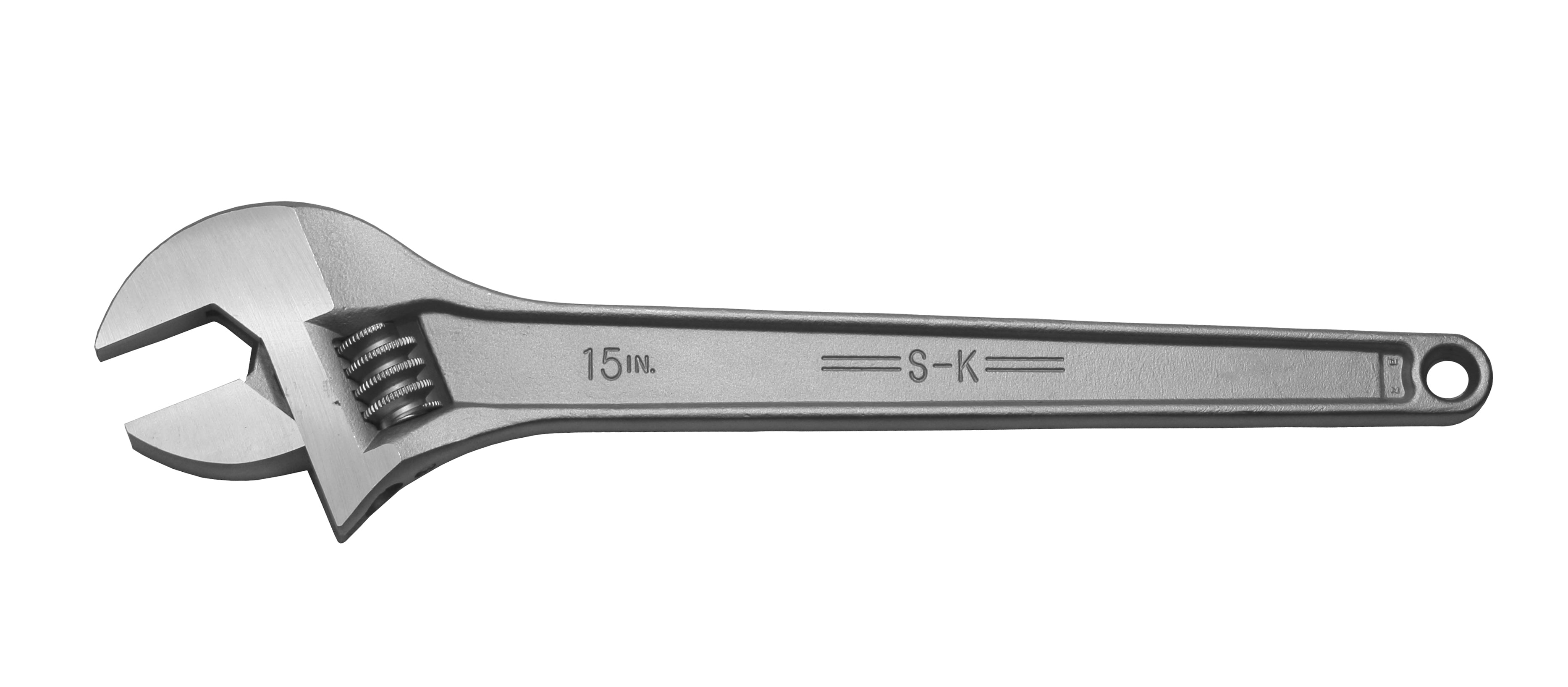 15-Inch Adjustable Wrench - Heavy Duty Steel Construction - Perfect for Plumbing, Automotive & DIY Home Repairs - Ideal for Mechanics, Handymen & Homeowners