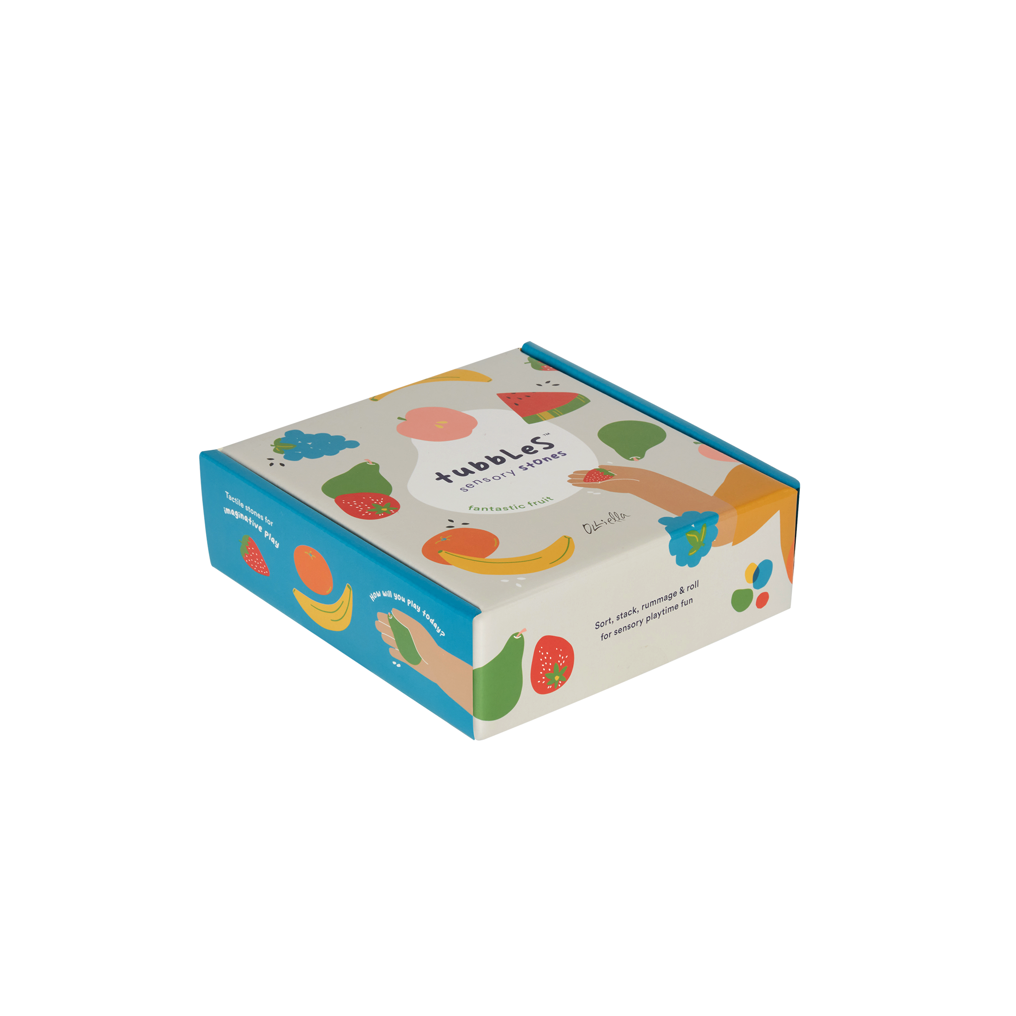 Tubbles Sensory Stones - Fantastic Fruit Textured Sensory Toys for Kids - Perfect for Stress Relief, Autism Therapy & Sensory Play at Home or School