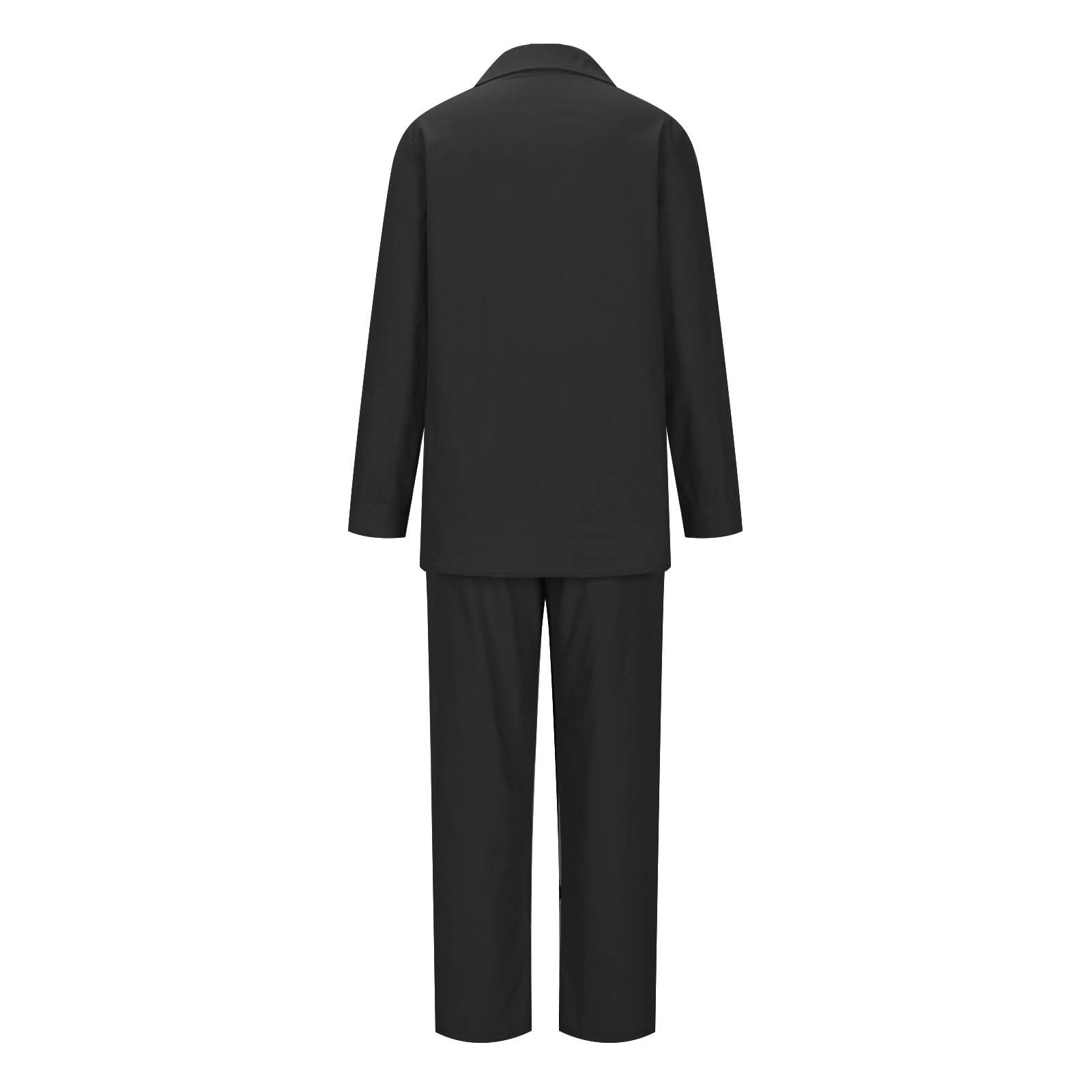 YMADREIG Women's 2-Piece Linen Outfit - Long Sleeve Button Down Shirt & Loose Linen Pants Set | Summer Casual Lounge Wear | Perfect for Beach Vacation, Brunch Dates & Relaxing at Home