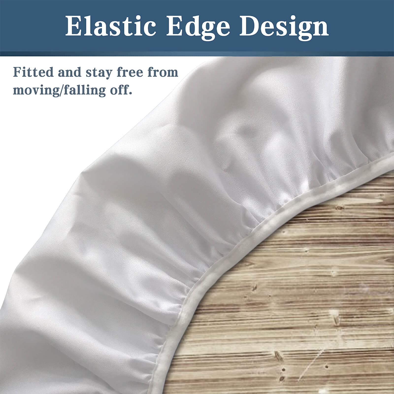 Mandala Fitted Round Tablecloth with Elastic Edge - Waterproof Washable Table Cover for 52 Inch Tables - Indoor Outdoor Party Decor in Tan Sienna - Perfect for Dining, Picnics, and Special Events