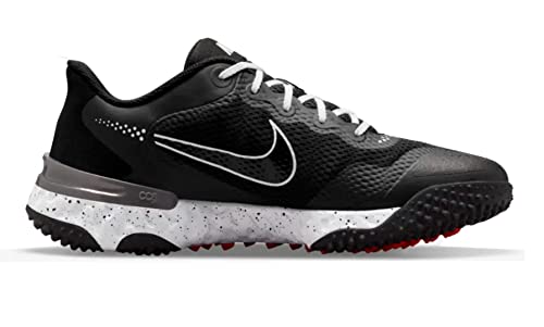 Nike Alpha Huarache Elite 3 Turf Baseball Cleats for Men - Black/White (CK0748-010) | Lightweight & Durable for Baseball, Softball & Turf Sports