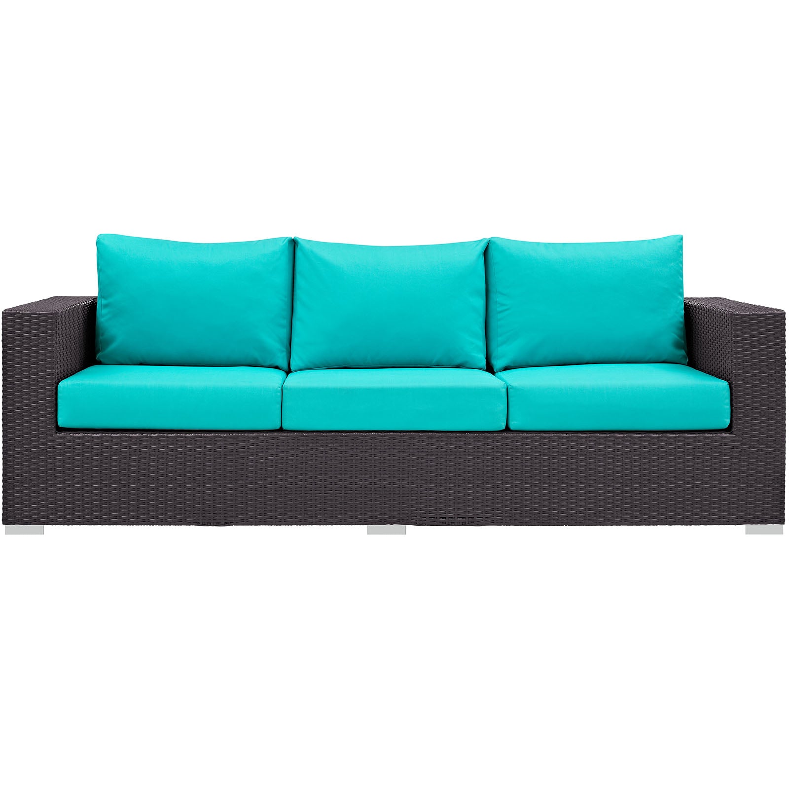 Convene Outdoor Patio Sofa Set - Waterproof Wicker Furniture for Garden, Backyard, Poolside - Comfortable All-Weather Lounge Seating for Relaxing Outside