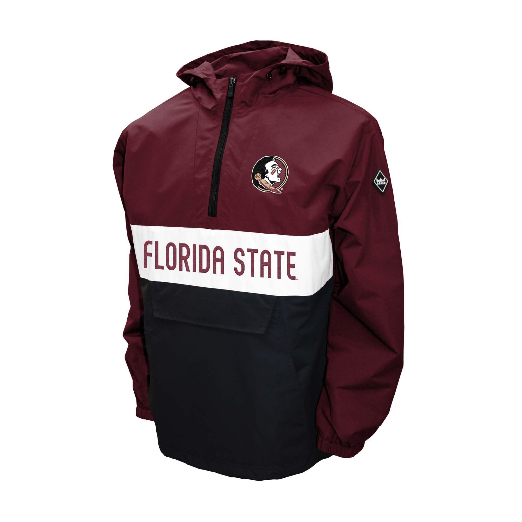 Men's NCAA Alpha Anorak Jacket - Lightweight Waterproof Windbreaker for Outdoor Sports & College Fan Apparel