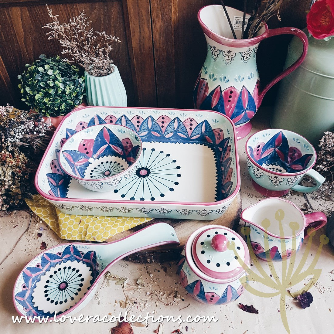 Turquoise Nusa Beach Soup Bowl - 70% Off Clearance Sale | Handmade Ceramic Dinnerware for Beach House, Coastal Decor & Boho Kitchen | Perfect for Soups, Salads & Decorative Display