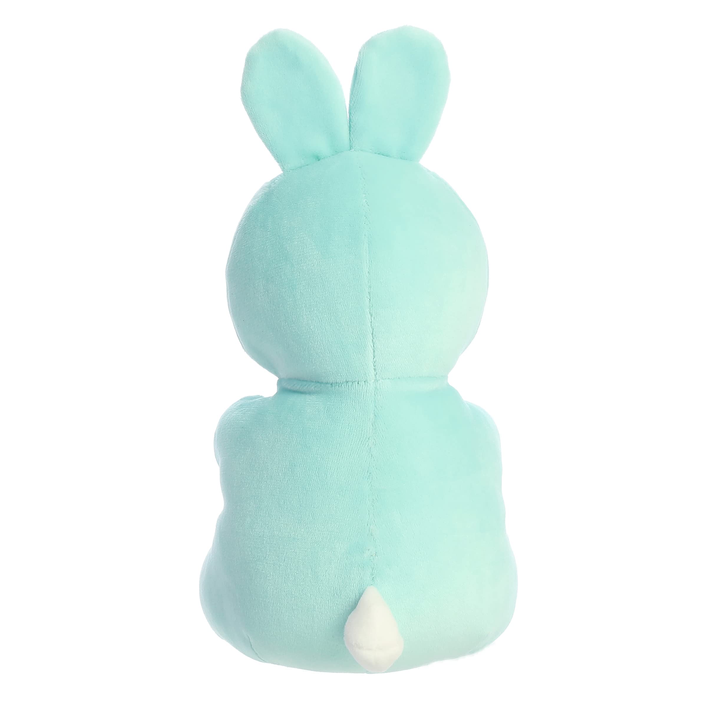 Aurora® Vibrant Spring Gummy Bunny Plush Toy - 7.5 Inch Mint Green Stuffed Animal for Easter Decor & Kids Play | Soft Cute Bunny Doll for Nursery, Gift Baskets & Spring Home Decoration