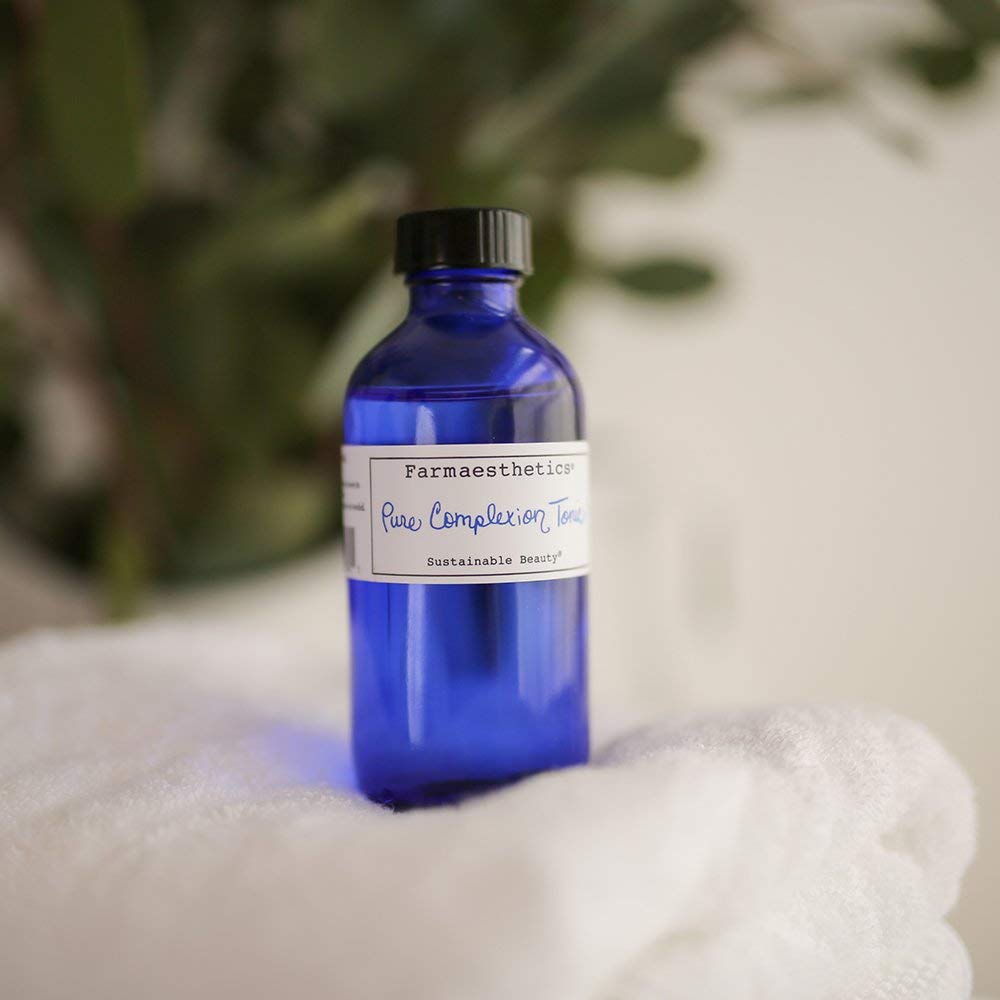 Farmaesthetics Pure Complexion Tonic 4oz | Organic Facial Toner for Glowing Skin | Clean, All-Natural, Sustainable Skincare | Perfect for Daily Hydration & Post-Cleansing Routine