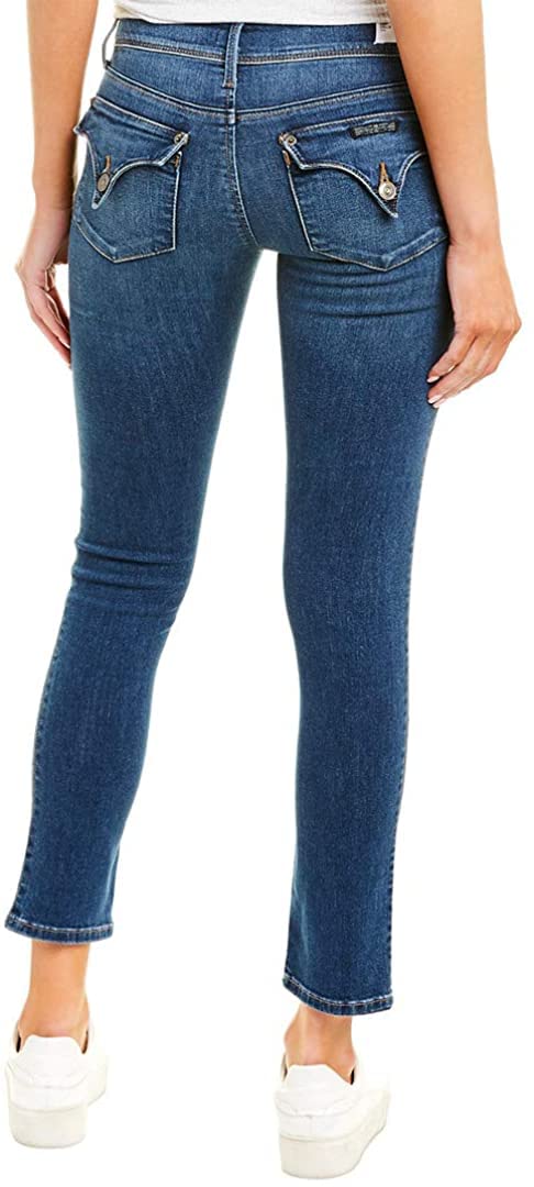 HUDSON Women’s Collin Skinny Ankle Jeans - High Waist Stretch Denim Pants in Bastille Blue Size 24 | Perfect for Casual Wear, Office & Night Out