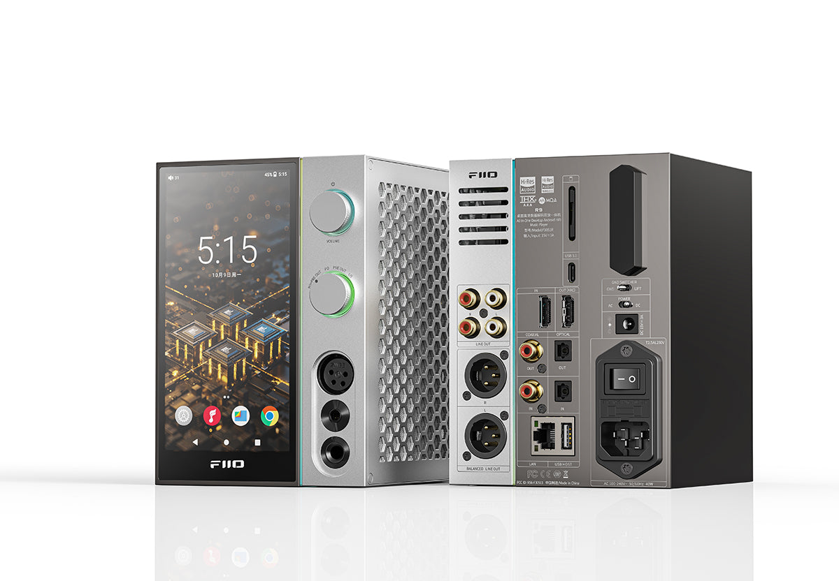 FiiO R9 Desktop All-in-One Streamer - High-Resolution Audio Player & DAC for Home & Office | Perfect for Audiophiles & Music Enthusiasts