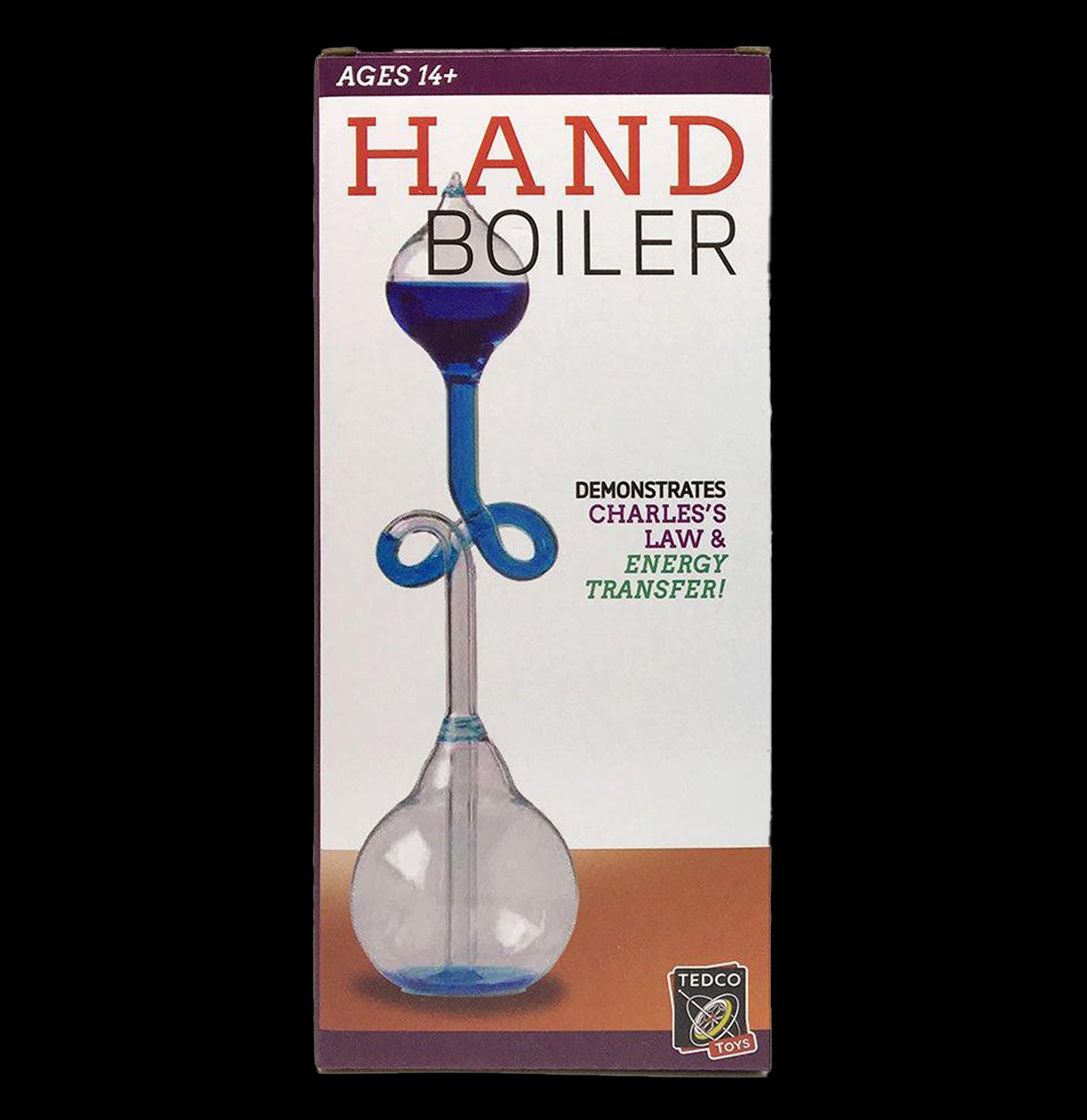 Blue Hand Boiler - Glass Science Toy for Kids & Adults - Fun Physics Experiment Kit - Perfect for Classroom, Home Learning & STEM Education Activities