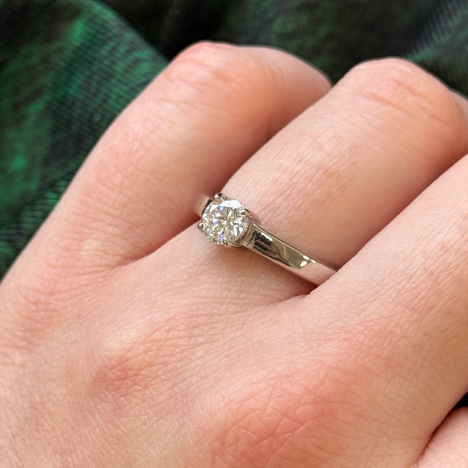 GIA Certified 0.53ct Diamond Engagement Ring - Size 6.75 | 100 Ways Design | Perfect for Proposals, Anniversaries & Special Occasions