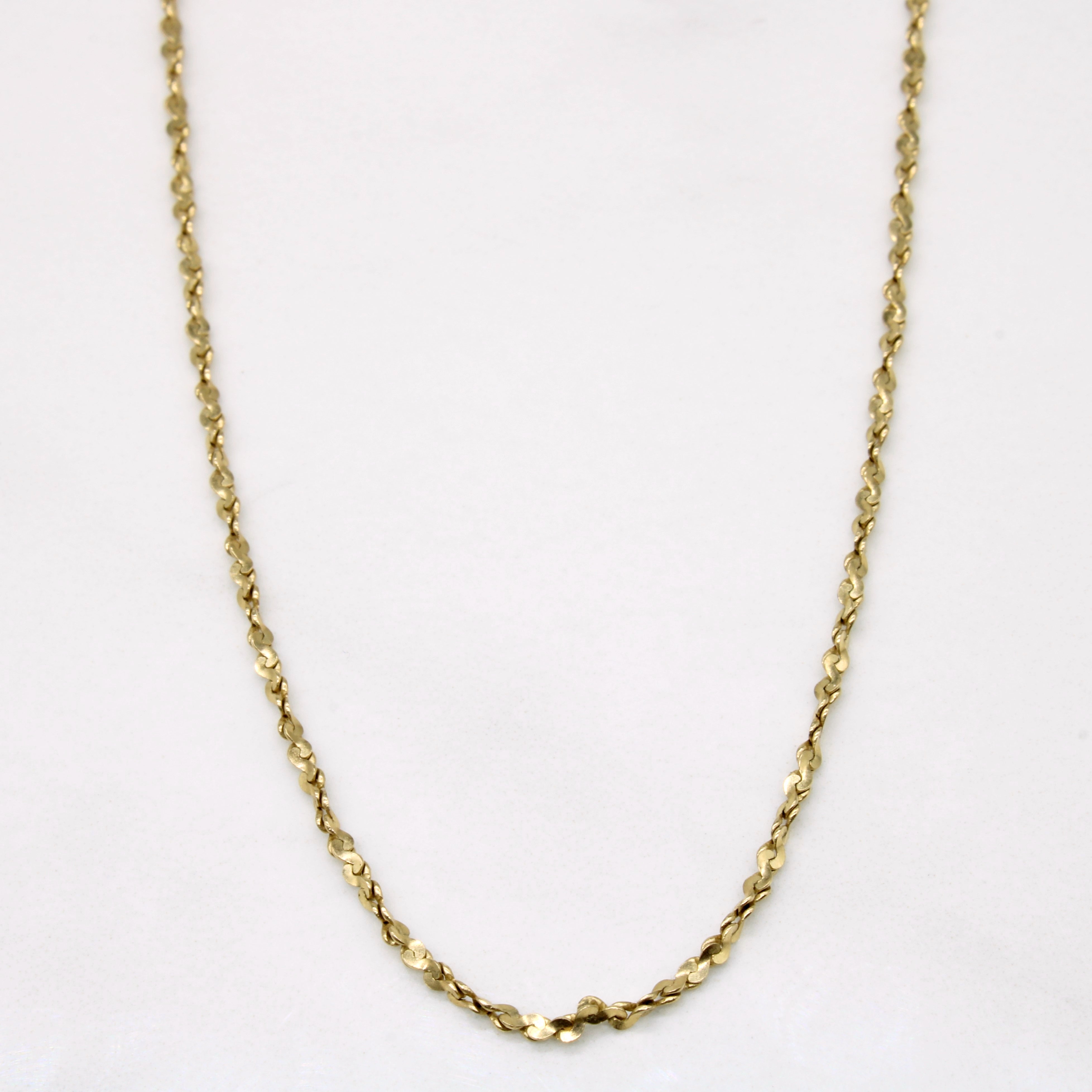 10K Yellow Gold Nugget Chain Necklace for Men & Women - 18 Inch Solid Gold Rope Chain - Perfect for Everyday Wear, Gifts & Special Occasions