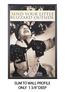 48x84 Large Black Poster Frame with Wide Face - Premium Swing Frame for Wall Art, Photos, and Posters - Perfect for Home Decor, Offices, and Gallery Displays