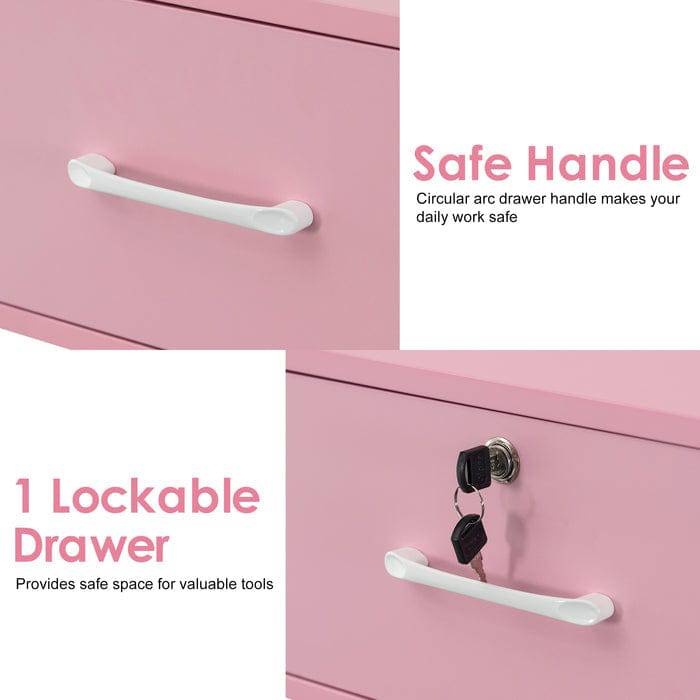 Emily Wall Mounted Styling Station - Compact Vanity Organizer with Mirror & Storage for Makeup, Jewelry & Hair Accessories - Perfect for Small Bathrooms, Bedrooms & Dorm Rooms