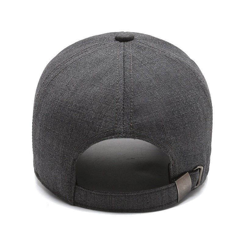 Premium All Cotton Men's Baseball Cap - Breathable Sport Trucker Hat with Adjustable Snapback - Dad Hat for Outdoor Activities, Running, Golf & Casual Wear