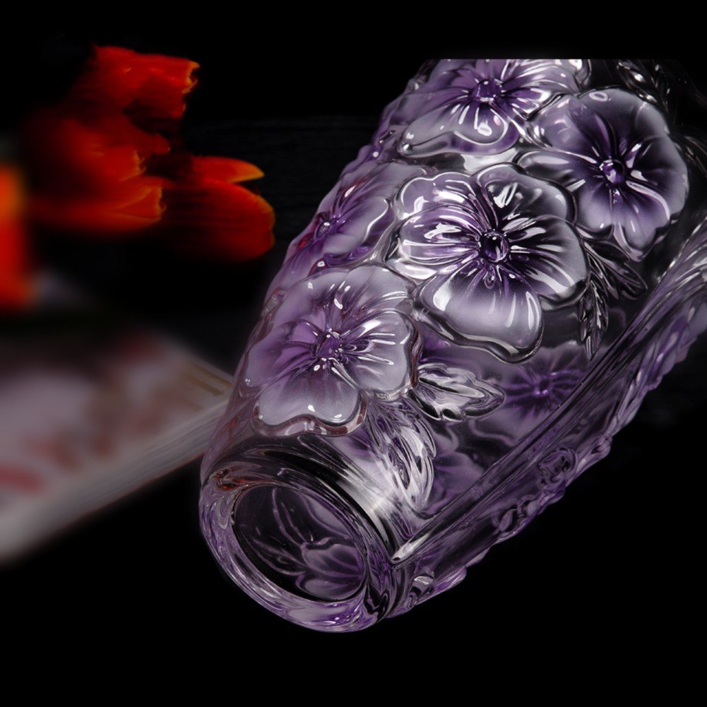 Elegant Transparent Crystal Glass Vase for Wedding Decor, Flowers, Plants - Perfect for Living Room, Dining Table & Home Centerpiece Decorations