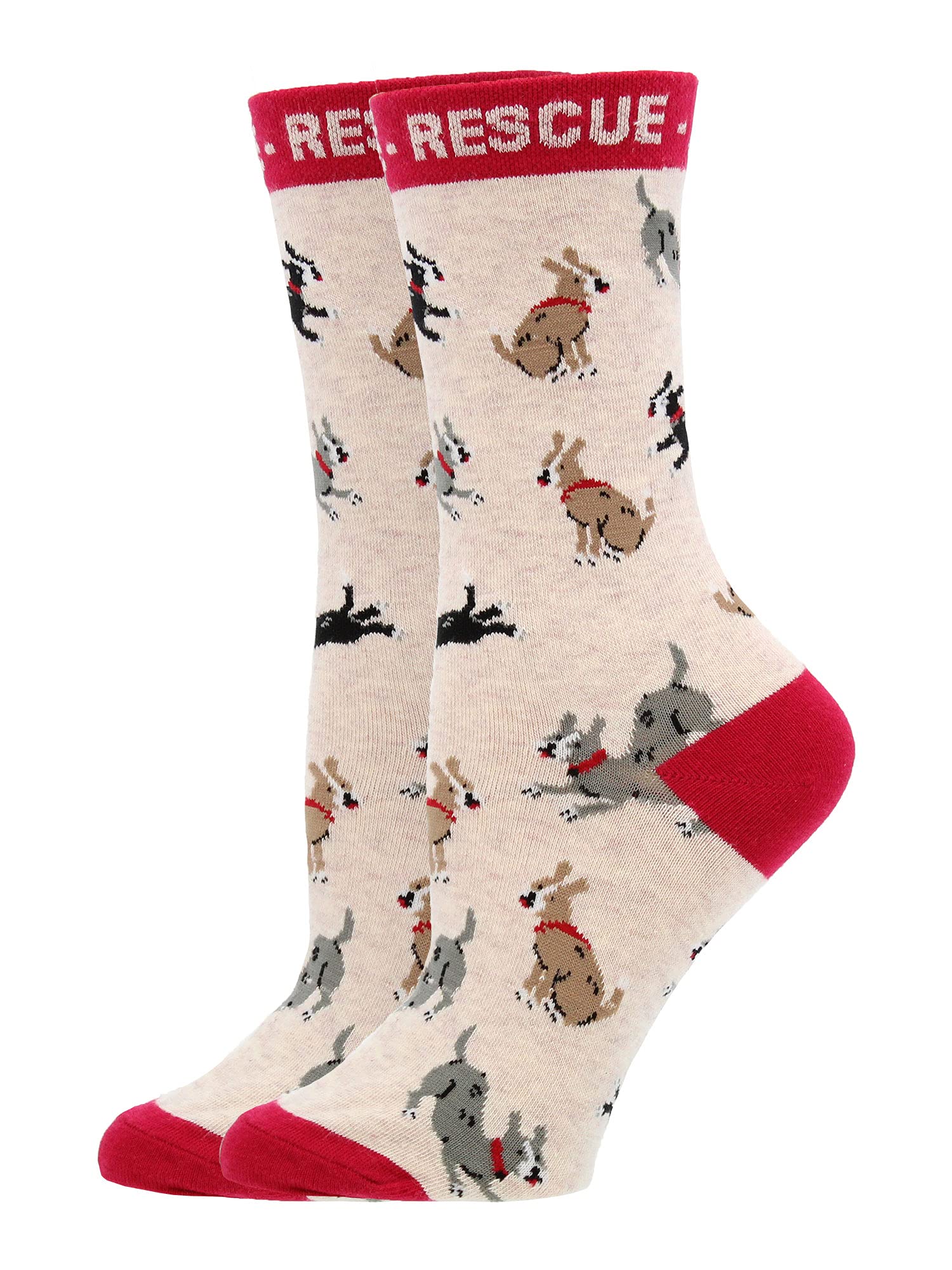 Adopt a Dog Socks for Women - Cute Puppy Print Ankle Socks - Perfect Gift for Dog Lovers - Ideal for Casual Wear, Dog Walks & Pet Lover Gifts