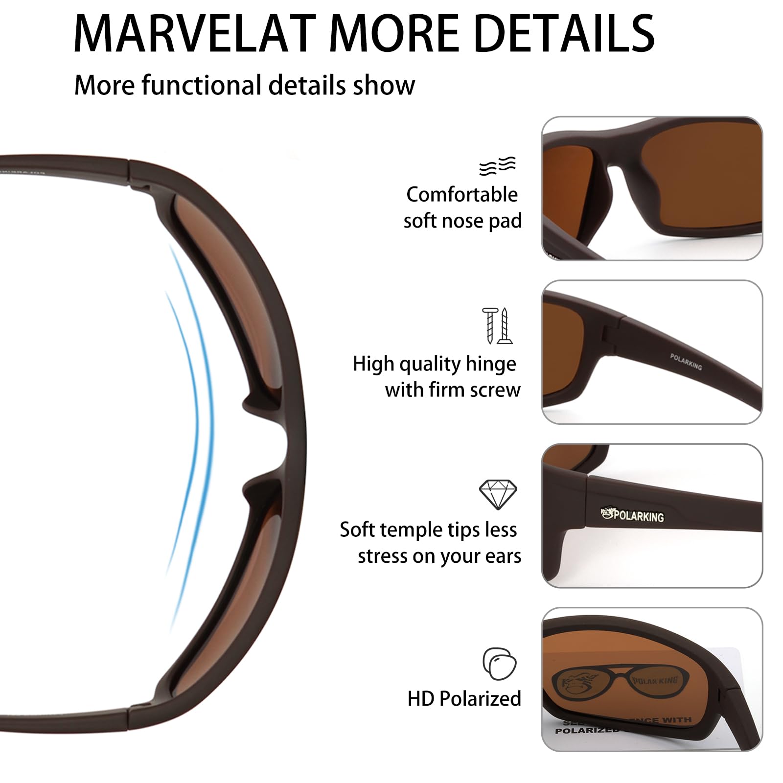 Polarized Sport Sunglasses for Men - Matte Finish UV400 Protection, Mirror Lens, Lightweight & Durable - Perfect for Running, Cycling, Fishing & Outdoor Activities