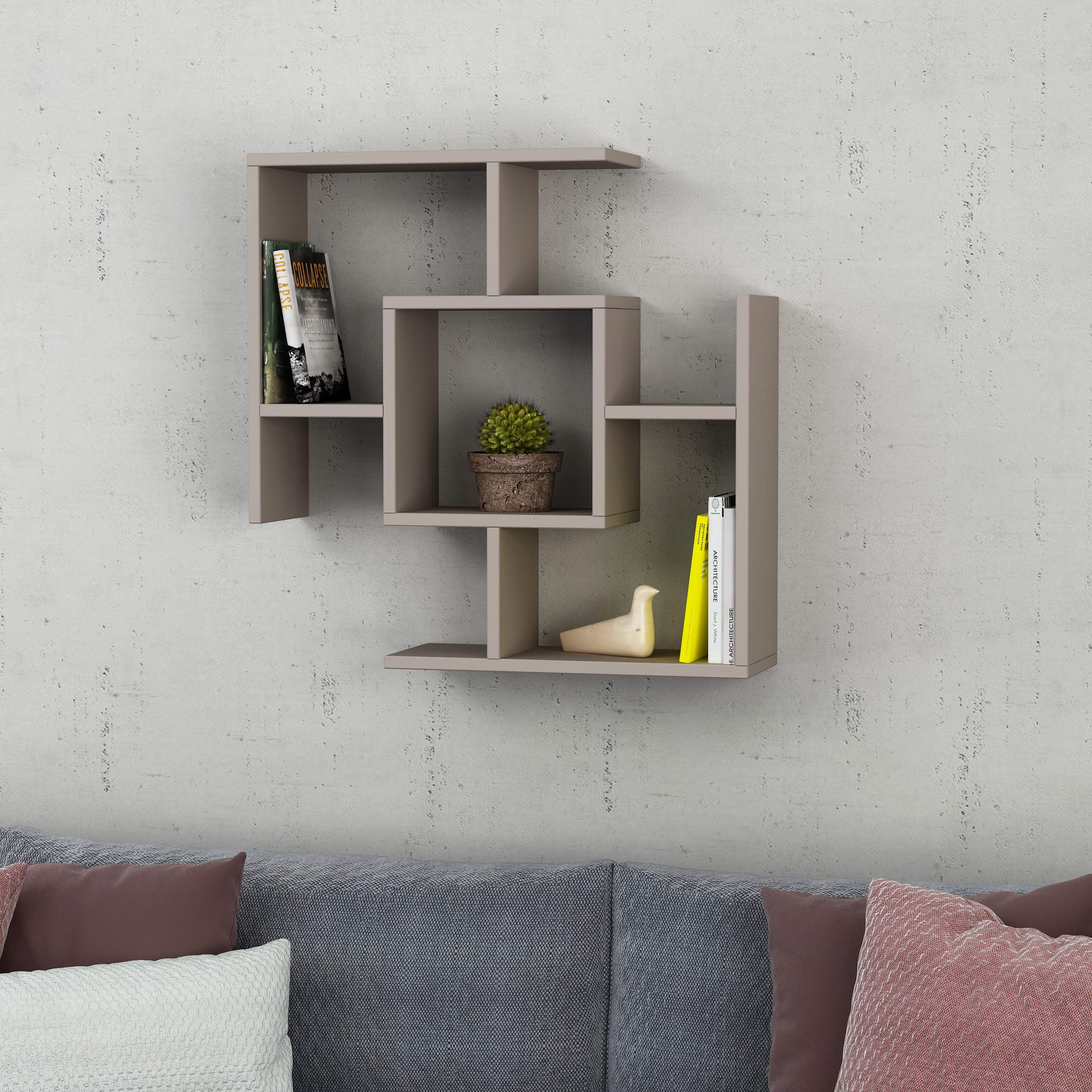 Modern Mocha Wall Shelf 27.95