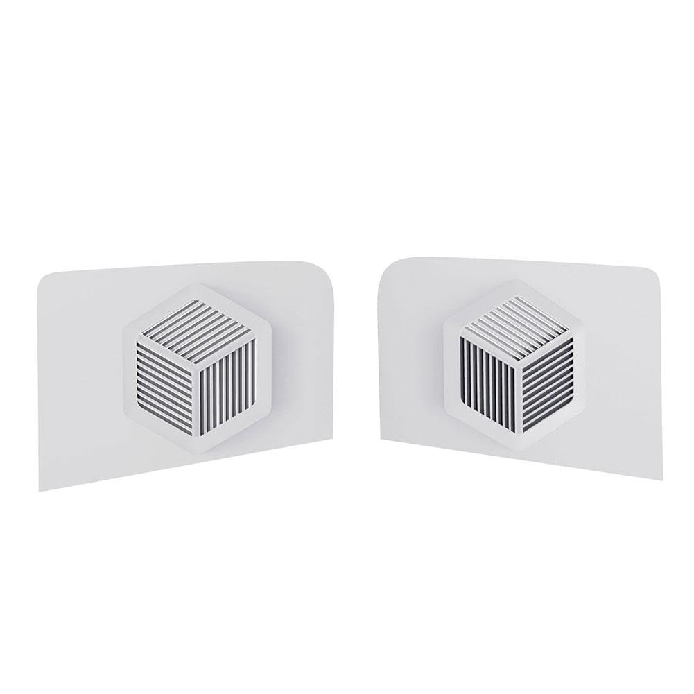 PS5 Slim Console Faceplate Cover - White ABS Replacement Side Shell with Cooling Vents & Dustproof Design for PS5 Slim Disc Edition - Perfect for Gaming Protection & Enhanced Cooling Performance