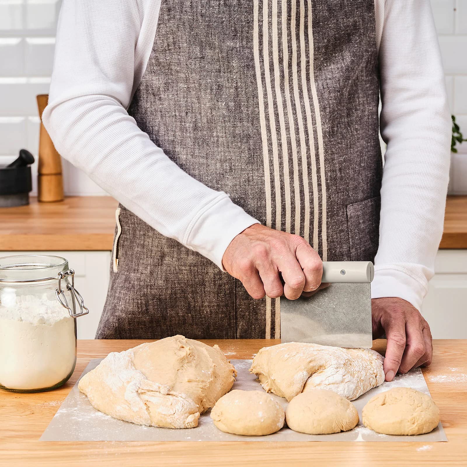 IKEA LATTBAKAD Stainless Steel Dough Cutter - Perfect for Baking, Pizza, Pasta & Pastry Making at Home
