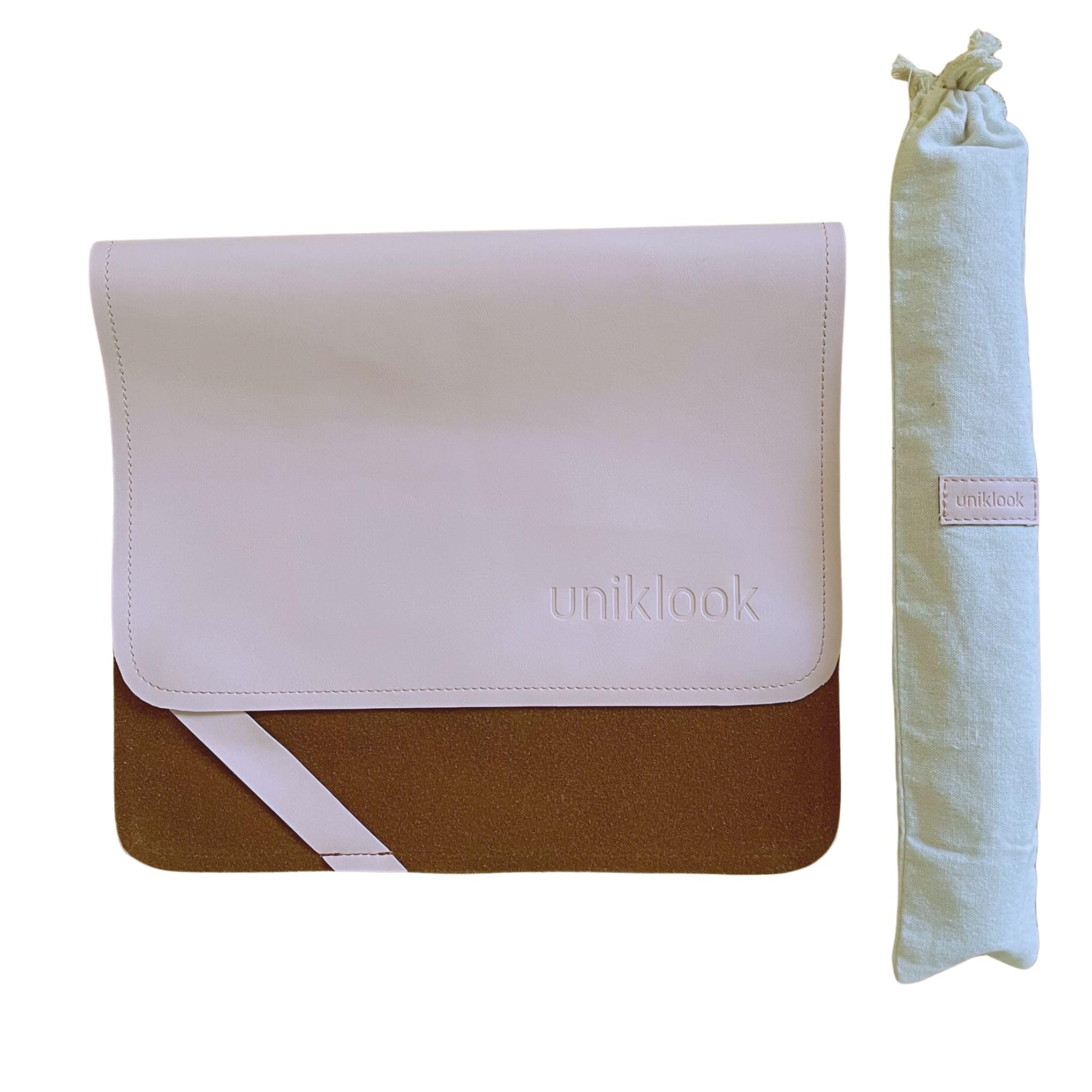 UNIKLOOK Vegan Leather Baby Changing Pad - Waterproof Portable Diaper Changing Mat 14