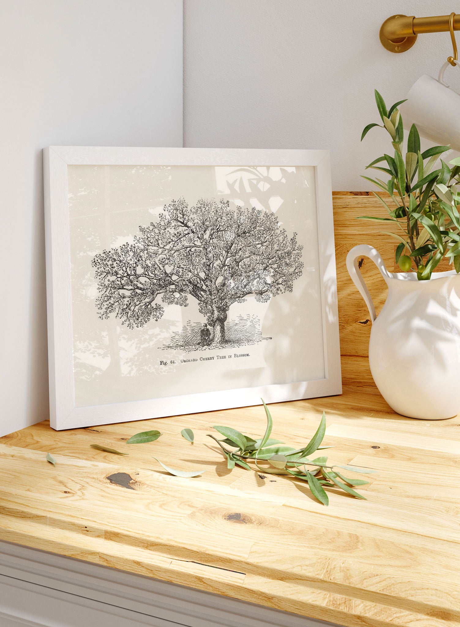 Orchard Cherry Tree Poster - High Quality Botanical Wall Art for Home & Office Decor - Perfect for Living Room, Bedroom, or Classroom Decoration