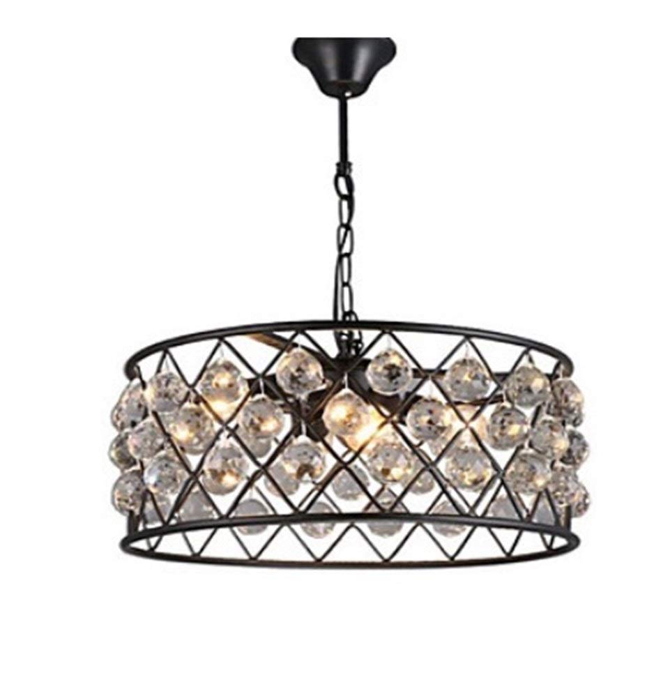 4-Light Black Retro Industrial Chandelier - Wrought Iron Metal Small Ceiling Light Fixture for Dining Room, Bedroom, or Living Room Decor