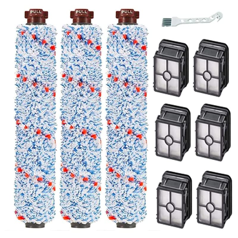 VUBLY Multi-Surface Brush Rolls Replacement for Bissell Crosswave 1785 2303 Vacuum Cleaner - Compatible with Model 1608683 & 1608684 - Perfect for Hardwood Floors, Tile, and Carpet Cleaning