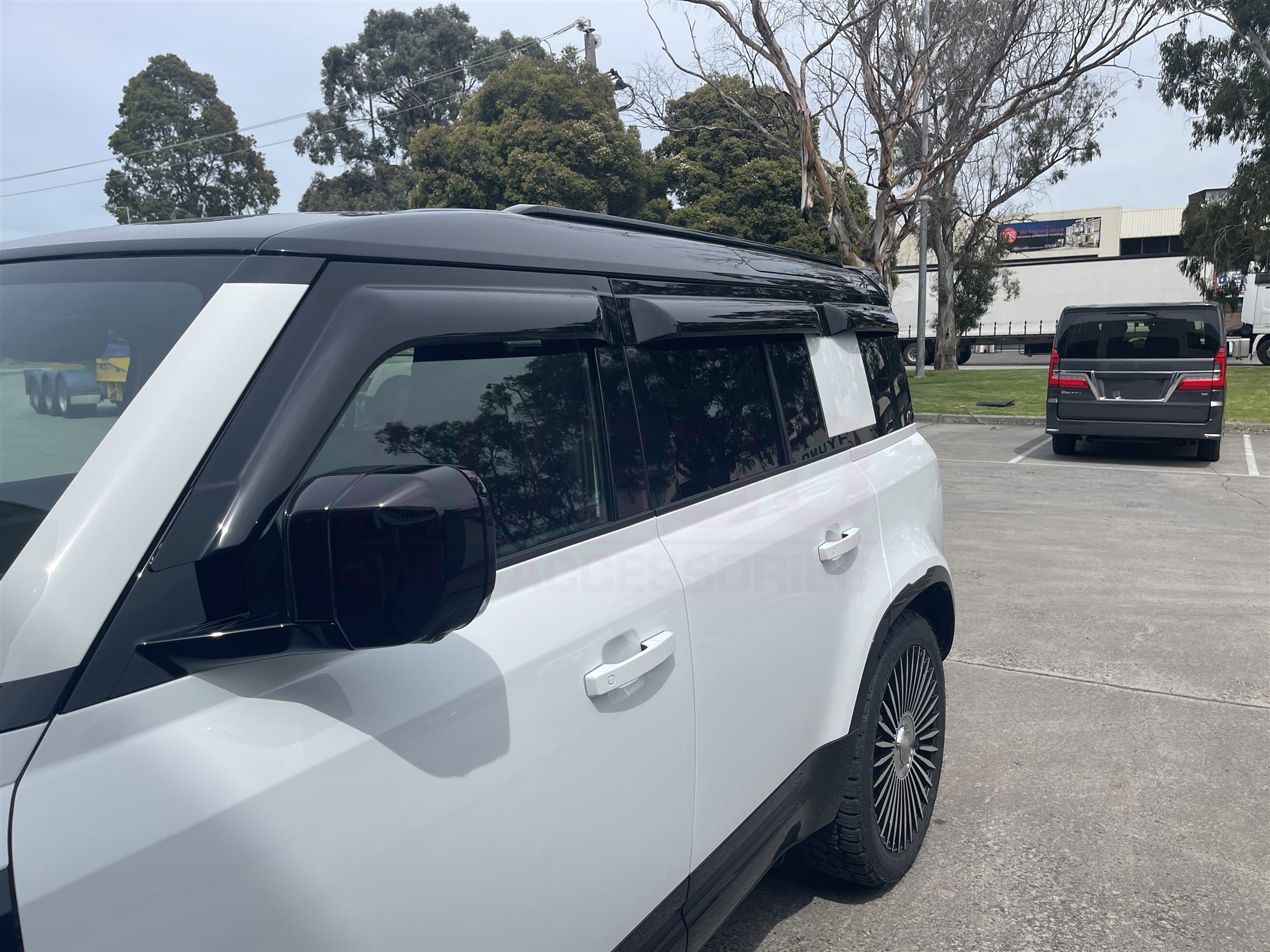 Land Rover Defender L663 Series 110 (2020 Onwards) Wide Weather Shields - Durable Wind & Rain Protection for Off-Road Adventures & Daily Commuting